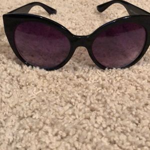 Beautiful cute black sunglasses with rhinestones